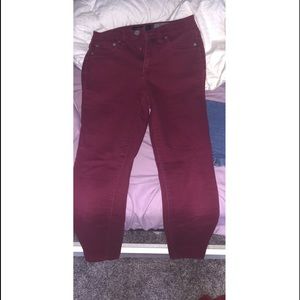 red aeropostale skinny jeans